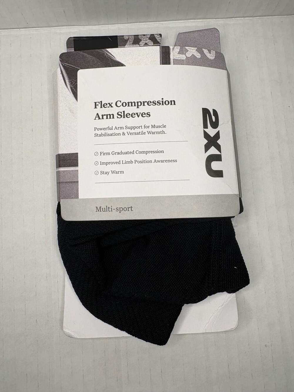 2XU Flex Compression Arm Sleeves Size M Black UA4009a